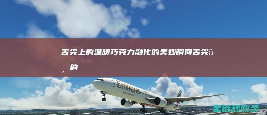 舌尖上的温暖：巧克力融化的美妙瞬间 (舌尖上的温暖作文)