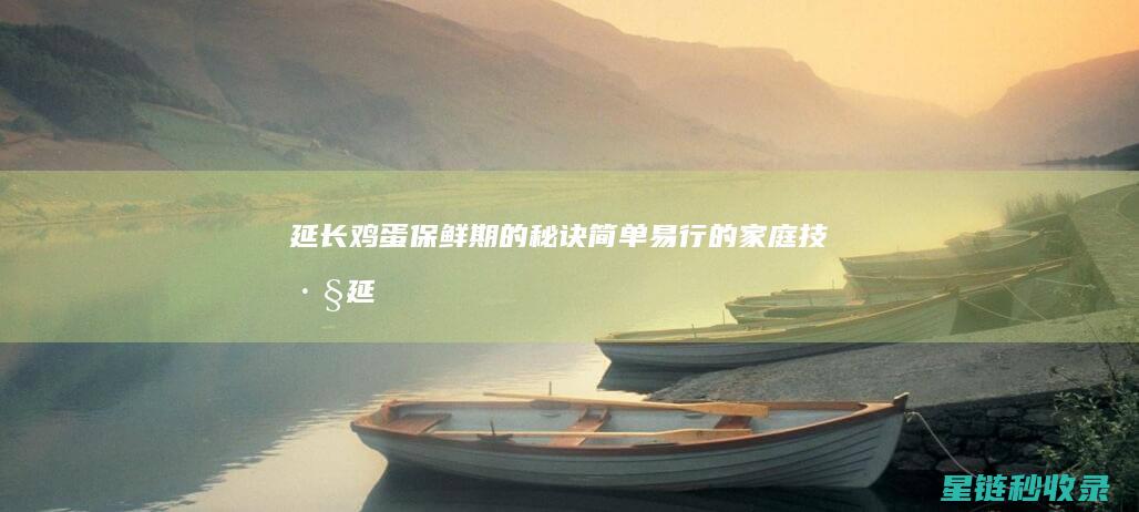 延长鸡蛋保鲜期的秘诀：简单易行的家庭技巧 (延长鸡蛋保质期)